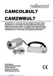 Velleman CAMZWBUL7 Bedienungsanleitung