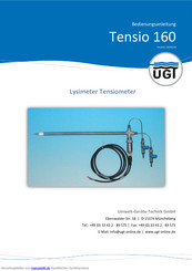 UGT Tensio 160 Bedienungsanleitung