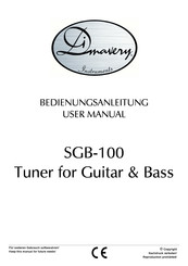 Dimavery SGB-100 Bedienungsanleitung