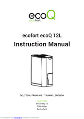 ecofort ecoQ 12L Schnellanleitung