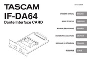 Tascam IF-DA64 Bedienungsanleitung