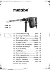 Metabo KHE 55 Gebrauchsanleitung