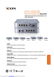 ICON Cube Bedienungs- Und Wartungsanleitungen