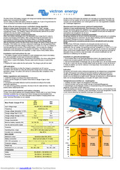 Victron energy Blue Power Lader IP20 Einbau- Und Gebrauchsanleitung