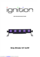 Ignition Strip Blinder UV 5x4W Bedienungsanleitung