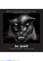 Be Quiet! Blackline Serie Bedienungsanleitung