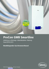 MHG ProCon GWB Smartline 15 S Montage-, Inbetriebnahme Und Wartungsanleitung