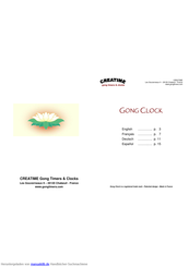 CREATIME Gong Clock Bedienungshinweise