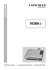 Hameg HO89-2 Handbuch