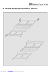 Plissee-Experte PL11 Plafond Handbuch