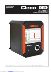 Cleco mPro400GC- Schnelleinstieg