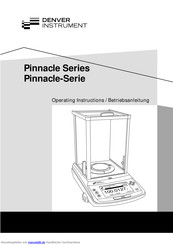 Denver Instrument Pinnacle Series Betriebsanleitung