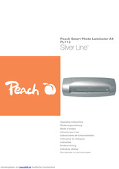 Peach PL713 Silver Line Bedienungsanleitung