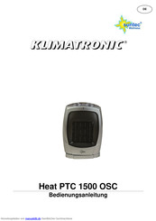 SUNTEC KLIMATRONIC Heat PTC 1500 OSC Bedienungsanleitung