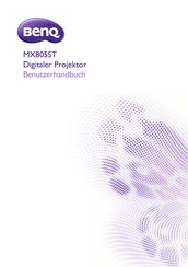 BenQ MX805ST Benutzerhandbuch