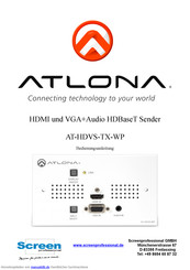 Atlona AT-HDVS-TX-WP Bedienungsanleitung
