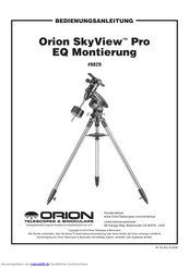 Orion SkyView Pro EQ Bedienungsanleitung