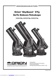 Orion SkyQuest XTg GoTo Bedienungsanleitung
