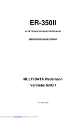 MULTI DATA ER-350II Bedienungsanleitung