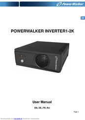 PowerWalker Inverter 2000 Bedienungsanleitung