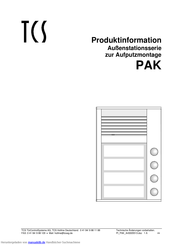 Tcs PAK Produktinformation