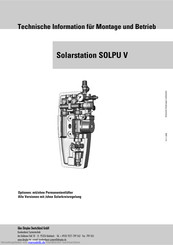 Glen Dimplex SOLPU V Technische Information Für Montage Und Betrieb