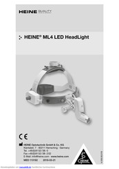 HEINE ML4 LED HeadLight Gebrauchsanweisung