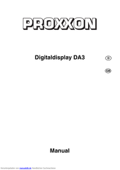 Proxxon DA3 Originalbetriebsanleitung