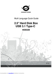 Conceptronic HDE02B Kurzanleitung
