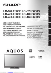 Sharp LC-46LE600S Bedienungsanleitung