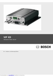 Bosch VIP XD Installations- Und Bedienungshandbuch