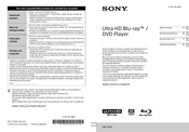 Sony UBP-X500 Bedienungsanleitung
