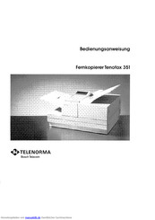 Telenorma Tenofax 351 Bedienungsanweisung