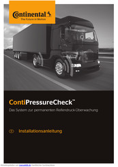Continental ContiPressureCheck Installationsanleitung