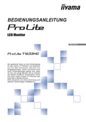 Iiyama ProLite T1633MC Bedienungsanleitung