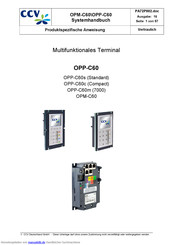 CCV OPM-C60 Systemhandbuch