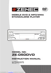 Zenec ZE-050DVD Sicherheitshinweise Und Kurzanleitung