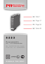 PR electronics 5223 Bedienungsanleitung