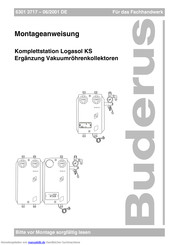 Buderus Logasol KS series Montageanweisung