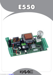FAAC E550 Handbuch