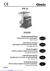 Bartscher FW 10 Bedienungsanleitung