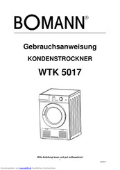 BOMANN WTK 5017 Gebrauchsanweisung