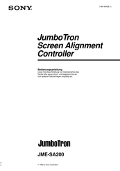 Sony JumboTron JME-SA200 Bedienungsanleitung