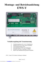 Schöfmann EWS-Y Montage- Und Betriebsanleitung