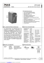 Puls dimension C-Series Installationsanleitung