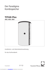 Paradigma TITAN Plus 650 Installations- Und Inbetriebnahmeanleitung