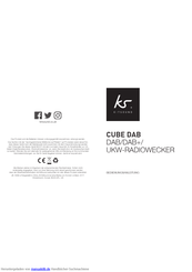 Kitsound CUBE DAB Bedienungsanleitung