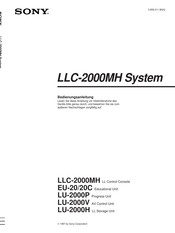 Sony LU-2000P Bedienungsanleitung