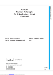 Unitek Classic Q3 450-1000 Handbuch