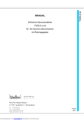 Unitek TVD3.2-115 Handbuch